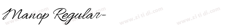 Manop Regular字体转换 Manop Regular字体转换